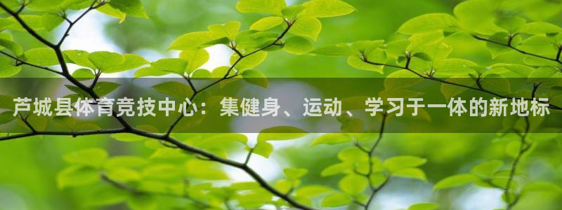 vsport体育官网下载平台注册：芦城县体育竞技中心：集健身